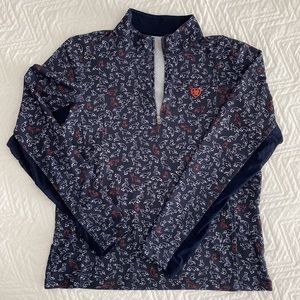 Ariat Tek Navy Fox Riding Sun Shirt